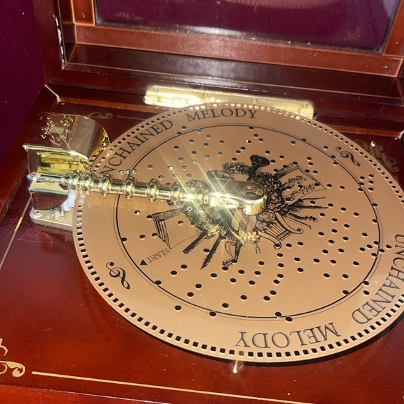 19 century ballroom music box. Cosmetic scratches present....